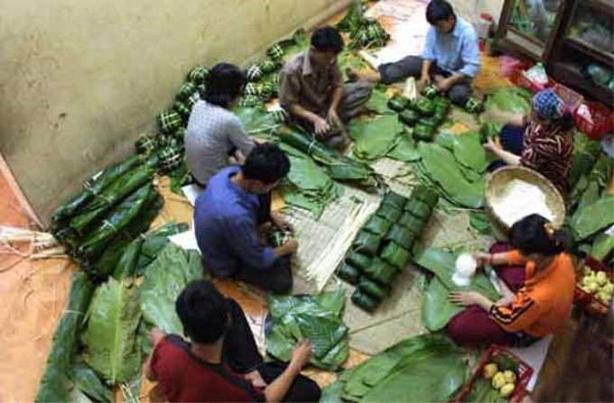 Bánh chưng tết. Ảnh minh họa